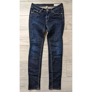 $225 Rag & Bone Ankle‎ Skinny Jeans in Harrow Model 4987 Dark Blue USA Waist 28